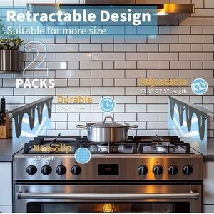 Adjustable Stove Gap Covers - 2 Pack